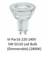 Vive Par16 GU10 Led Bulb (Glass) (Dimmerable)